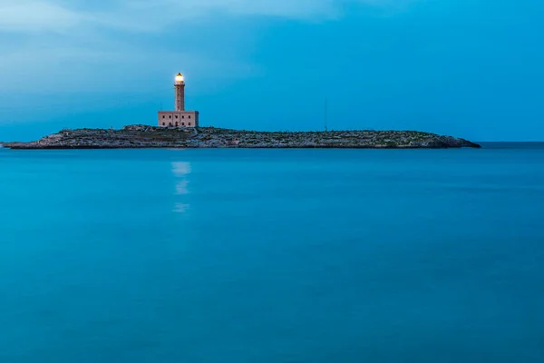 Puglia Stad Natten — Stockfoto