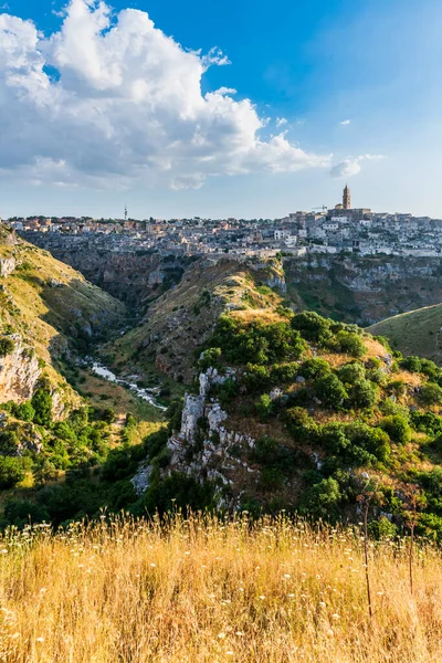 Foto Cênica Antiga Cidade Matera Itália — Fotografia de Stock