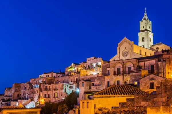 Schilderachtige Opname Van Oude Stad Matera Italië — Stockfoto