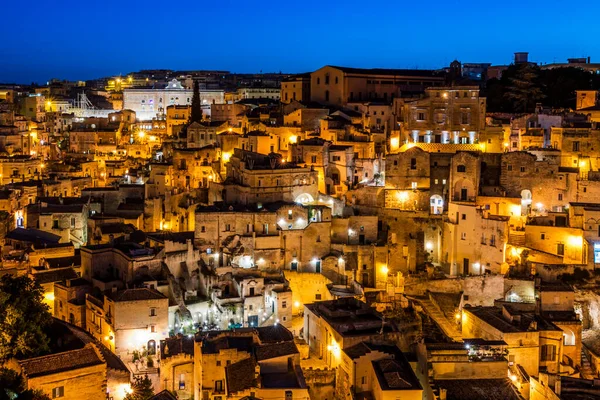 Schilderachtige Opname Van Oude Stad Matera Italië — Stockfoto