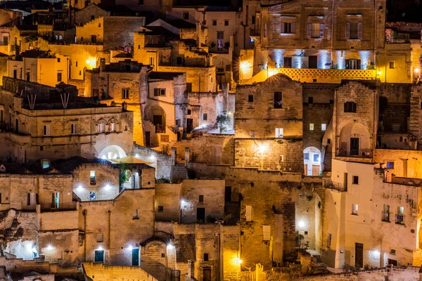 Schilderachtige Opname Van Oude Stad Matera Italië — Stockfoto