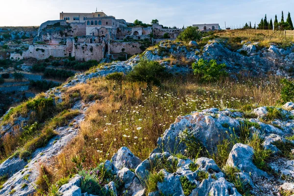 Belle Vue Sur Vieille Ville Monte Sant Angelo Italie — Photo