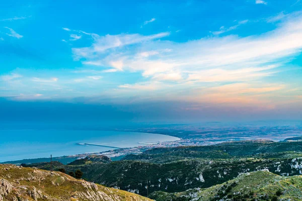 Вид Горы Море — стоковое фото