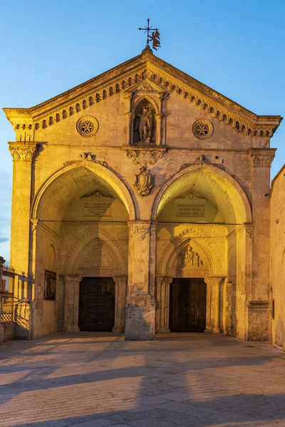 Piękny Widok Stare Miasto Monte Sant Angelo Włochy — Zdjęcie stockowe