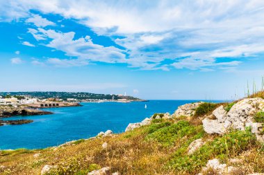 Santa Maria di Leuca 'nın manzarası, Salento, İtalya