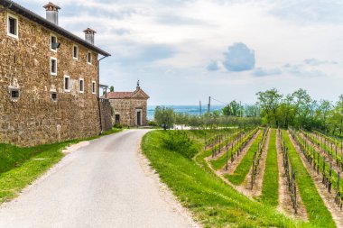 vieja iglesia de madera en el campo
