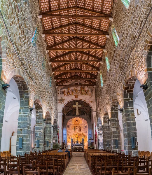 Wnętrze Starego Kościoła Włoszech — Zdjęcie stockowe