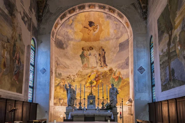 Intérieur Ancienne Église Italie — Photo