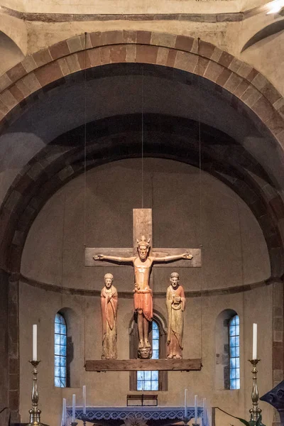 San Candido Brunico Janvier 2019 Intérieur Ancienne Église Ville — Photo