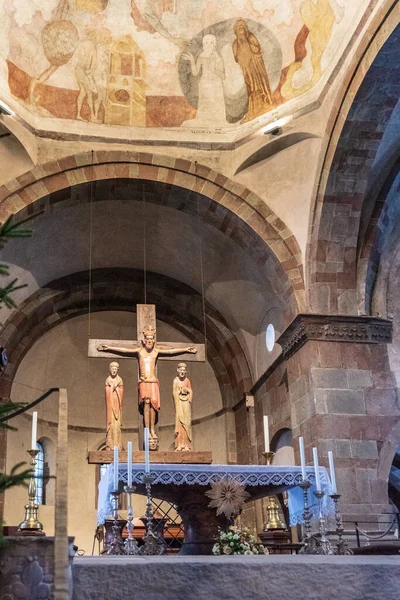 San Candido Brunico Ιανουαρίου 2019 Εσωτερικό Της Αρχαίας Εκκλησίας Στην — Φωτογραφία Αρχείου