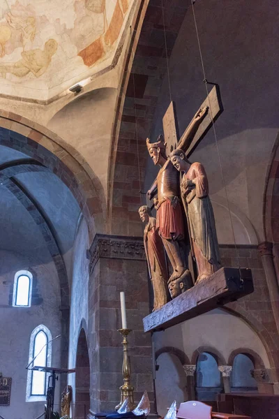 San Candido Brunico Stycznia 2019 Wnętrze Starożytnego Kościoła Mieście — Zdjęcie stockowe