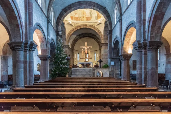San Candido Brunico Ocak 2019 Kasabadaki Antik Kilisenin Içi — Stok fotoğraf