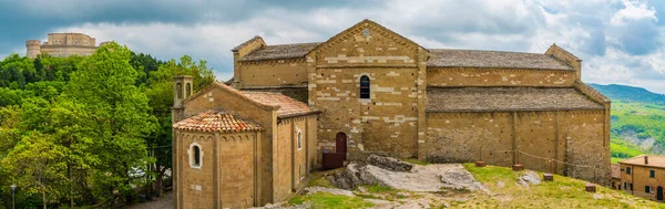 San Leo Ősi Középkori Városa Templomok Kastély Történelmet Írtak Rimini — Stock Fotó