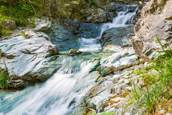 Cascadas Verano Por Los Senderos Sappada Friuli Dolomitas —  Fotos de Stock