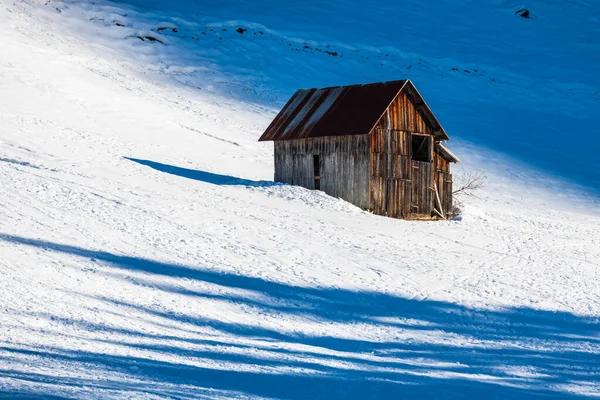 Вид Саппады Зимнее Время Италия — стоковое фото