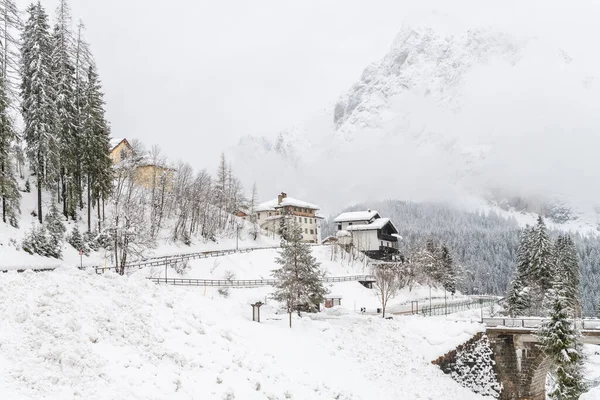 Snow Magic Walk Ancient Village Sappada Friuli — Stock Photo, Image