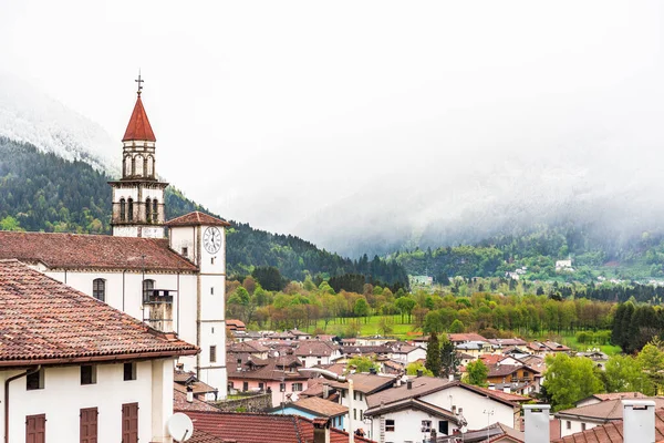 Blick Auf Die Gemeinde Sutrio Der Provinz Udine Der Italienischen — Stockfoto