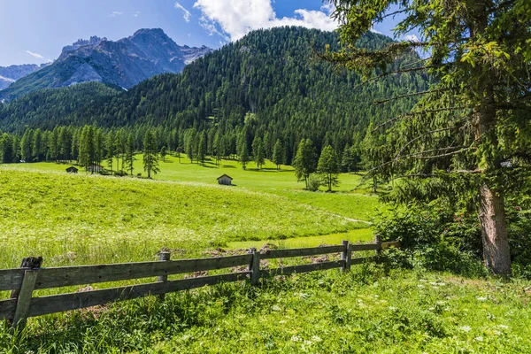 Vista Panorámica Del Majestuoso Paisaje Dolomitas Val Fiscalina Tirol Del —  Fotos de Stock