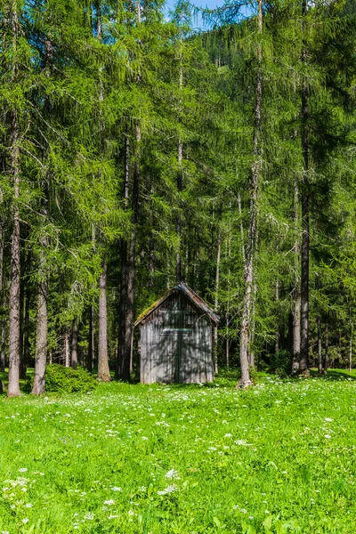 Vista Panorâmica Majestosa Paisagem Das Dolomitas Val Fiscalina Tirol Sul — Fotografia de Stock