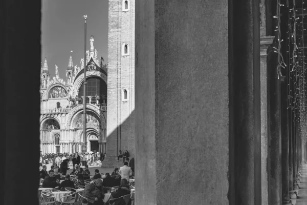 Únor 2019 Benátky Itálie Ulice Krásných Benátek Během Karnevalu — Stock fotografie