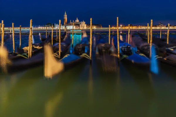 Hermosa Vista Noche Venecia Italia — Foto de Stock