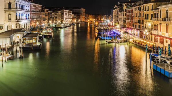 Vista Nocturna Ciudad Venecia Italia — Foto de Stock