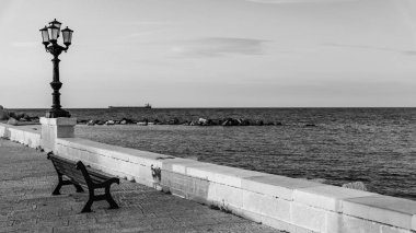 İtalyan Bari şehir mimarisinin güzel manzarası