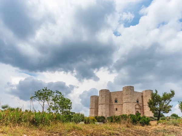 Castel Del Monte Una Fortezza Del Xiii Secolo Costruita Dall — Foto Stock
