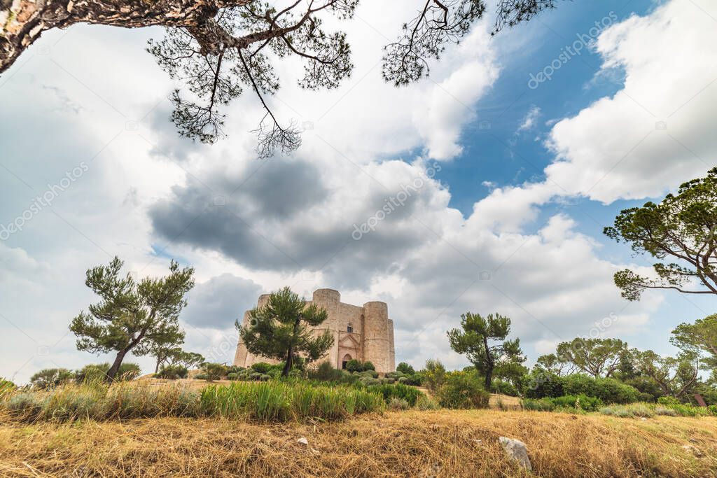 Castel del Monte, a 13th century fortress built by the emperor of the Holy Roman Empire, Frederick II. Italy 