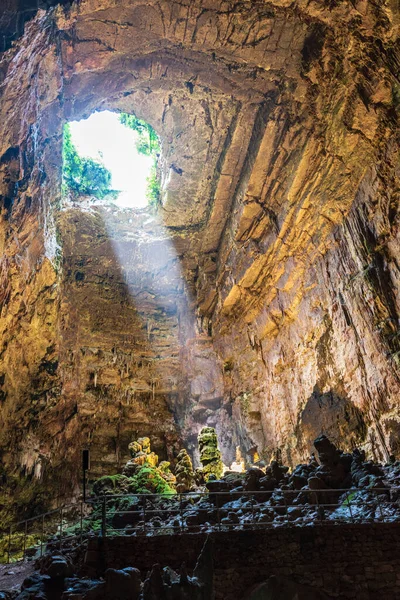 Grottes Castellana Lames Lumière — Photo