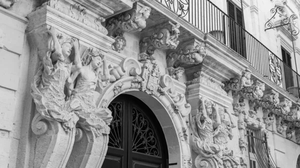 Starožitná Architektura Lecce Itálie — Stock fotografie