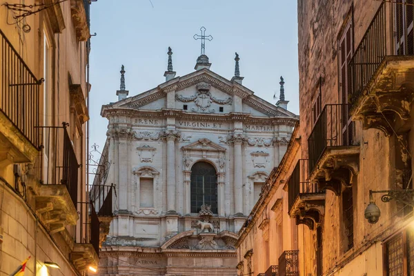 View Facade Old Church Lecce Italy — Stock Photo, Image