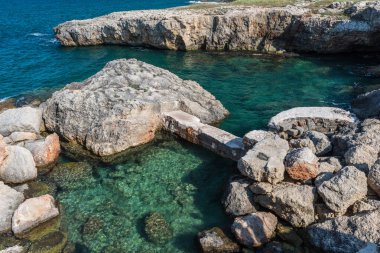 Monopoli yakınlarındaki deniz manzarası harika.
