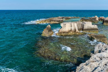 Monopoli yakınlarındaki deniz manzarası harika.