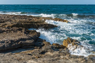 Monopoli 'de güzel deniz ve sahil