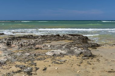 Monopoli 'de güzel deniz ve sahil