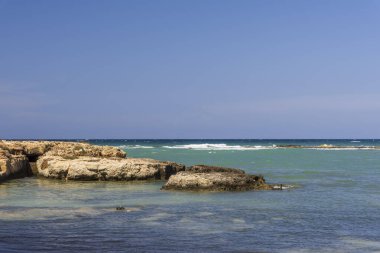 Monopoli 'de güzel deniz ve sahil
