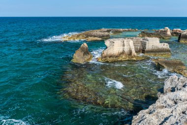 Monopoli 'de güzel deniz ve sahil