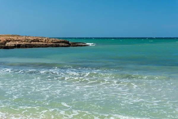 Hermosa Vista Costa Del Mar Cerca Monopoli — Foto de Stock