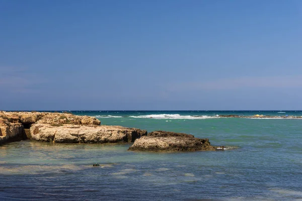 Bela Vista Costa Marítima Perto Monopoli — Fotografia de Stock