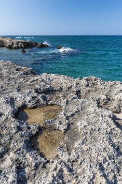 Monopoli yakınlarındaki deniz manzarası harika.