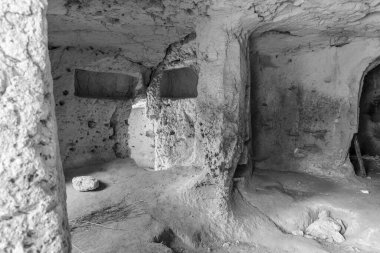 Massafra 'daki antik kilise. Puglia. İtalya.