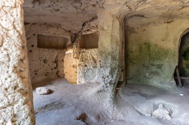 Massafra 'daki antik kilise. Puglia. İtalya.