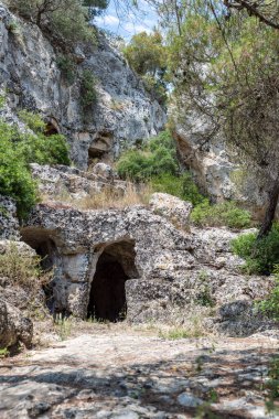 Massafra 'daki antik kilise. Puglia. İtalya.