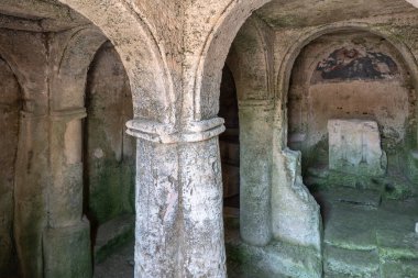 Massafra 'daki antik kilise. Puglia. İtalya.