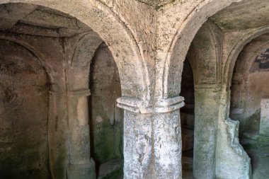 Massafra 'daki antik kilise. Puglia. İtalya.