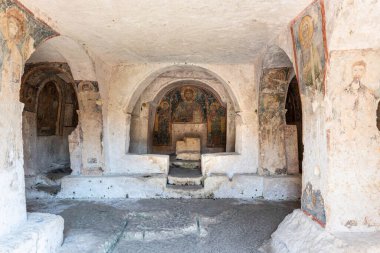 Massafra 'daki antik kilise. Puglia. İtalya.