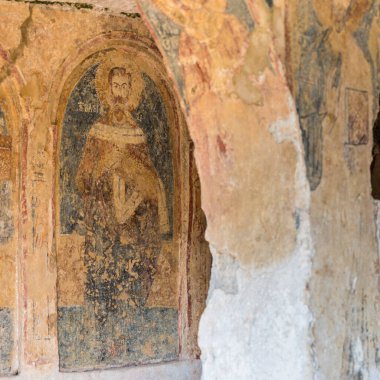 Massafra 'daki antik kilise. Puglia. İtalya.