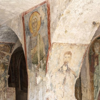 Massafra 'daki antik kilise. Puglia. İtalya.