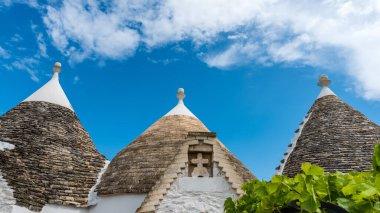 Martina Franca, Apulia, İtalya - İtalya 'da Geleneksel Apulian Trulli çiftlik evi